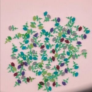 Colorful flower confetti